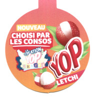 RARE - Ile De LA REUNION - Nouveau : Balise De Produit / Boisson YOP Aux Letchis - Uithangborden