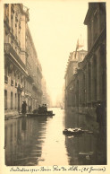 Paris 7ème * Carte Photo 26 Janvier 1910 * Rue De Lille , Pendant Les Inondations - Distrito: 07