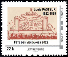(EL1) Personnalisé (MTAM) Neuf Chartres N° 22 K Monument Louis Pasteur (bicentenaire De Sa Naissance) - Ungebraucht