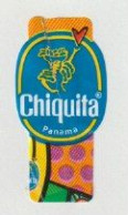 1x Fruit Label Sticker CHIQUITA Banana-bananen Panama - Fruits & Vegetables