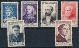 ** Franciaország 1954 Híres Személyek Mi 1015-1020 (Mi EUR 150,-) - Autres & Non Classés