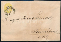 1861 Elfogazott 2kr Nyomtatványon / With Shifted Perforation On Printed Matter "PESTH" - "TASNÁD" - Autres & Non Classés