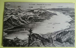 CPA Panorama Du Lac Léman - Meer Van Genève