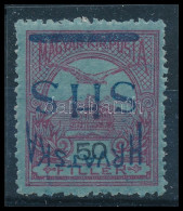 * 1918 Turul 50f Fordított Felülnyomással / Inverted Overprint. Signed: Bodor - Otros & Sin Clasificación