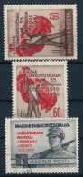 O 1954 Magyar Tanácsköztársaság 3 Db Bélyeg Számvízjellel - Other & Unclassified