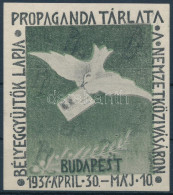 ** 1937/3a Bélyeggyűjtők Lapja Propaganda Tárlata Emlékív Blokk (6.500) - Autres & Non Classés