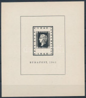 ** 1941/1a 100 éves A Bélyeg Emlékív / Souvenir Sheet - Andere & Zonder Classificatie