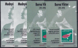 ** 2001/44-45 Asztalitenisz - Barna Viktor és Mednyánszky Mária Emlékívpárok Azonos Sorszámmal (6.000) - Other & Unclassified