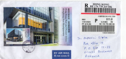 HONG KONG: POST HEADQUARTERS On REGISTERED Circulated Cover - Registered Shipping! - Usati
