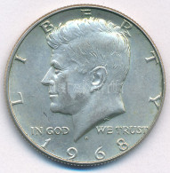 Amerikai Egyesült Államok 1968D 1/2$ Ag "Kennedy" T:AU Patina, Kis Karc USA 1968D 1/2 Dollar Ag "Kennedy" C:AU Patina, S - Non Classés