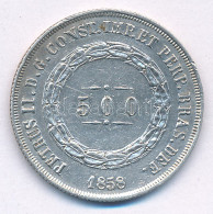 Brazília 1858. 500R Ag "II. Pedro" T:2 Brasil 1858. 500 Reis Ag "Pedro II" C:XF Krause KM#464 - Unclassified