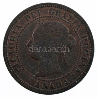 Kanada 1882H 1c Bronz "Viktória" T:VF Patina Canada 1882H 1 Cent Bronze "Victoria" C:VF Patina - Non Classés