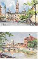 Lot De 10 CPSM De Rome Suivant Aquarelles - Collezioni & Lotti