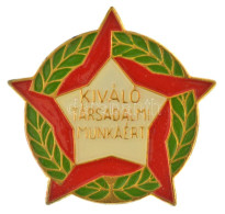 ~1970. "Kiváló Társadalmi Munkáért" Műgyantás Fém Jelvény Eredeti Tokban T:AU - Zonder Classificatie