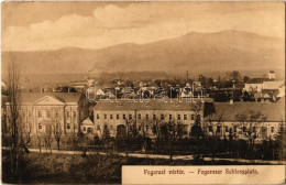 T2/T3 1911 Fogaras, Fagaras; Vártér. Wazek Adolf Kiadása / Schlossplatz / Castle Square (EK) - Zonder Classificatie