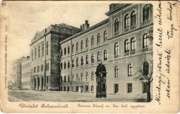 T3 1902 Kolozsvár, Cluj; Ferenc József M. Kir. Tudományegyetem Télen. Gibbon Albert Kiadása / University In Winter (kopo - Non Classés