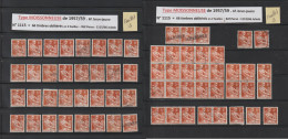 1115 De 1957/1959  - 66 Timbres Oblitérations Diverses - Type MOISSONNEUSE - 6f. Brun-jaune - 6 Scan - 1957-1959 Reaper