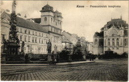 ** T2/T3 Kassa, Kosice; Premontreiek Templom, Szentháromság Szobor, Színház. Varga Bertalan Kiadása / Church, Trinity St - Zonder Classificatie