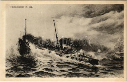 ** T2 Torpedoboot In See / WWI Austro-Hungarian Navy, K.u.K. Kriegsmarine Art Postcard, Torpedo Boat. Phot. A. Beer, Ver - Unclassified