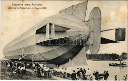** T3 Zeppelins Erste Fernfahrt. Landung Bei Oppenheim 4. August 1908 / Zeppelin Airship's First Long-distance Journey ( - Zonder Classificatie