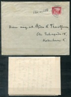 ISLAND - Schiffspost 1934, Paquebot,Navire,Ship Letter,Fra Island, Ank.Kopenhagen (see TEXT !!)- ICELAND Einar Sveinsson - Brieven En Documenten