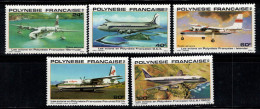 Polynésie Française 1979 Yv. 148-152 Neuf ** 100% Poste Aérienne Aéronef - Ungebraucht