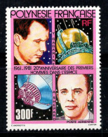 Polynésie Française 1980 Yv. 161 Sans Gomme 100% Poste Aérienne Gagarine, 300 F - Ungebraucht