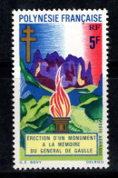 Polynésie Française 1971 Yv. 46 Neuf ** 100% Poste Aérienne 5 F, Monument, De Gaule - Ungebraucht