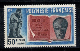 Polynésie Française 1970 Yv. 39 Neuf ** 100% 50 F, Alphabétisation - Ungebraucht