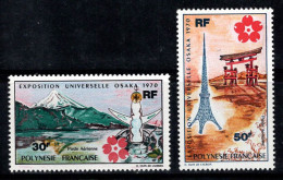 Polynésie Française 1970 Yv. 32-33 Neuf ** 100% Poste Aérienne Osaka - Ungebraucht