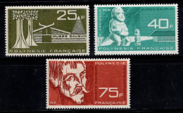 Polynésie Française 1965 Yv. 11-13 Neuf ** 100% Poste Aérienne Musée Gauguin - Ungebraucht