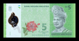 Malasia Malaysia 5 Ringgit 2011 (2021) Pick 52c Polymer Sc Unc - Malesia