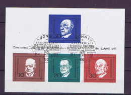 BRD (West) Germany 1968: Michel Block 4 Gestempelt / SSt, Used With Special Cancellation - 1959-1980