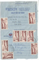 South Africa Airmail Letter Kaapstad 22aug1972 To Italy Nice Simple Franking Natal Settlers 1c5 X 8pcs - Briefe U. Dokumente