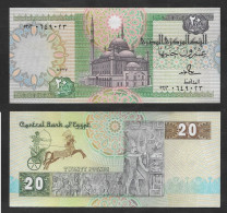 SE)2001 EGYPT, 10 POUND BANKNOTE OF THE CENTRAL BANK OF EGYPT, WITH REVERSE, VF - Usati