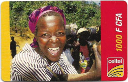 Burkina Faso - Celtel - Smiling Young Girl, Exp.03.2006, GSM Refill 1.000FCFA, Used - Burkina Faso