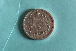 Pièce De Monnaie 2 F Monaco Sans Date - 1960-2001 Nouveaux Francs