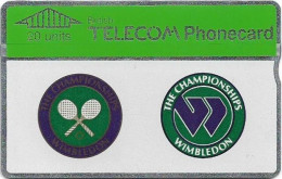 UK - BT - L&G - BTC-025 - Wimbledon Tennis 1990, 05.1990 - 025C - 20U, 24.800ex, Mint - BT Commemorative Issues