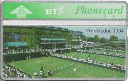 UK - BT - L&G - BTC-115 - Wimbledon Tennis, 05.1994 - 405B - 20U, 9.000ex, Used - BT Emissions Commémoratives