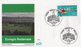 Germany Deutschland 1993 FDC Euregio Bodensee, Ship Ships, Canceled In Berlin - 1991-2000