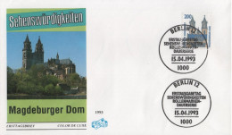 Germany Deutschland 1993 FDC Sehenswürdigkeiten, Magdeburger Dom, Canceled In Berlin - 1991-2000