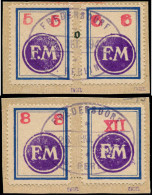 O ALLEMAGNE LOCAUX 1945 FREBERSDORF - Poste - Michel SP 217/20, Complet Sur Fragments, Signés Engel - Other