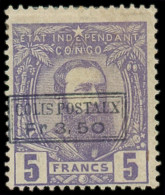 * CONGO BELGE - Colis Postaux - 4, Surcharge Noire, Très Frais: 3.50f. Sur 5f. Violet (Cob) - Other