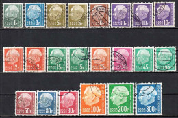 Saarland 1957, Lot Of 22 Stamps From Set MiNr 409-428 - Used - Gebraucht