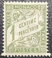 MONACO. TAXE. Y&T N°1. Neuf* - Impuesto