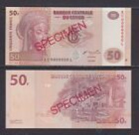 CONGO DR  -  2007 50 Francs Specimen UNC  Banknote - Demokratische Republik Kongo & Zaire