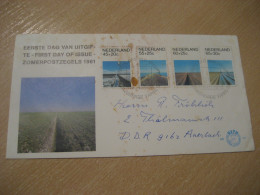 GRAVENHAGE 1981 To Anerbach Germany Water Energy Geology FDC Cancel Slight Faults Cover NETHERLANDS Eau - Wasser