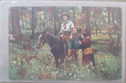 USA FAR WEST COWBOY FOREST HORSE KARTE CARD POSTCARD CARTE POSTALE POSTKARTE CARTOLINA ANSICHTSKARTE - Long Beach