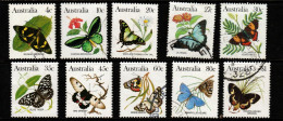 Australia ASC 888-96 1983 Butterflies,used - Usati