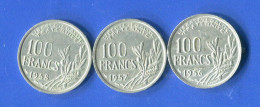 100 Fr  1956 B +1957b  +1958 - 100 Francs